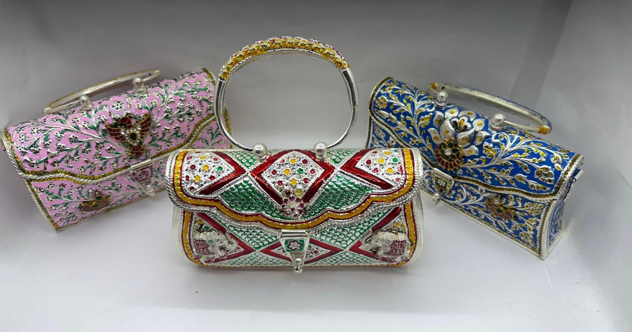 Silver Purses & Clutches